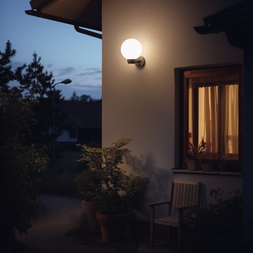 Brilagi - HARBOR kültéri fali lámpatest 1xE27/40W/230V IP33 fekete/fehér