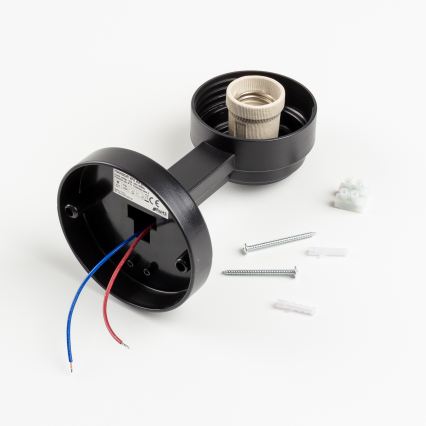 Brilagi - HARBOR kültéri fali lámpatest 1xE27/40W/230V IP33 fekete/fehér