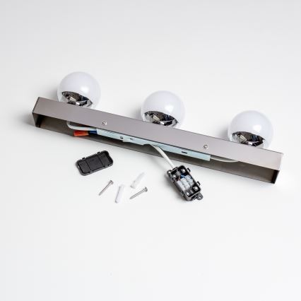 Brilagi - LED fürdőszobai tükörvilágítás HOLLYWOOD 3xLED/3W/230V 39 cm IP44 fényes króm