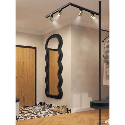 Brilagi - HUSKY sínrendszeres spotlámpa 4xGU10/10W/230V fekete/arany