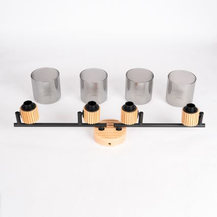 Brilagi - HYGGE 4xE14/15W/230V fa/füstszínű spotlámpa