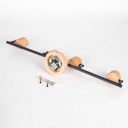 Brilagi - HYGGE 4xE14/15W/230V fa/füstszínű spotlámpa