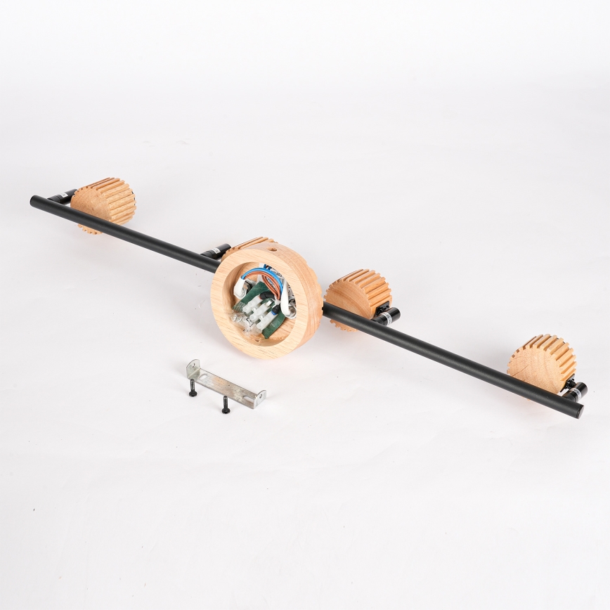 Brilagi - HYGGE 4xE14/15W/230V fa/füstszínű spotlámpa