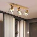 BRILAGI - HYGGE irányítható spotlámpa 3xE14/15W/230V fa/füstszínű