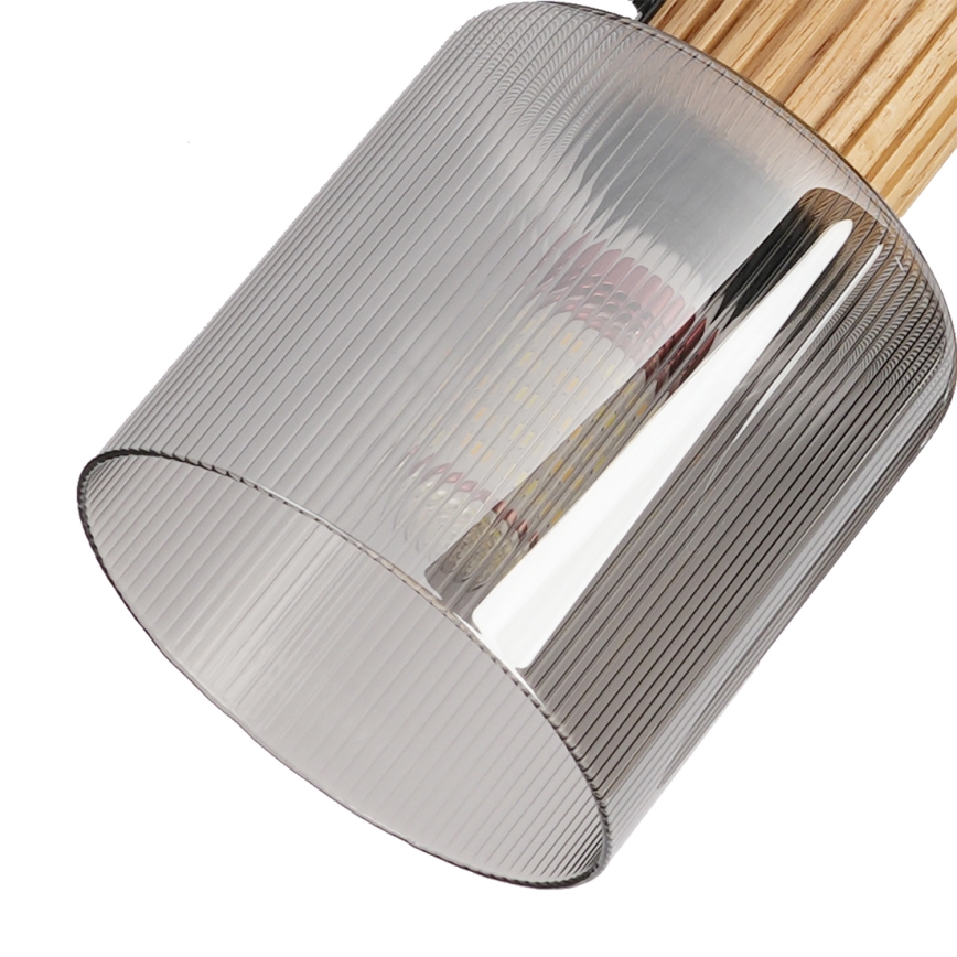 Brilagi - HYGGE spotlámpa 3xE14/15W/230V fa/füstszínű