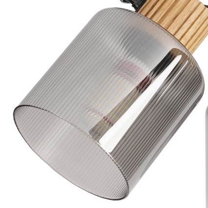 Brilagi - HYGGE spotlámpa 3xE14/15W/230V fa/füstszínű