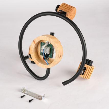 Brilagi - HYGGE spotlámpa 3xE14/15W/230V fa/füstszínű