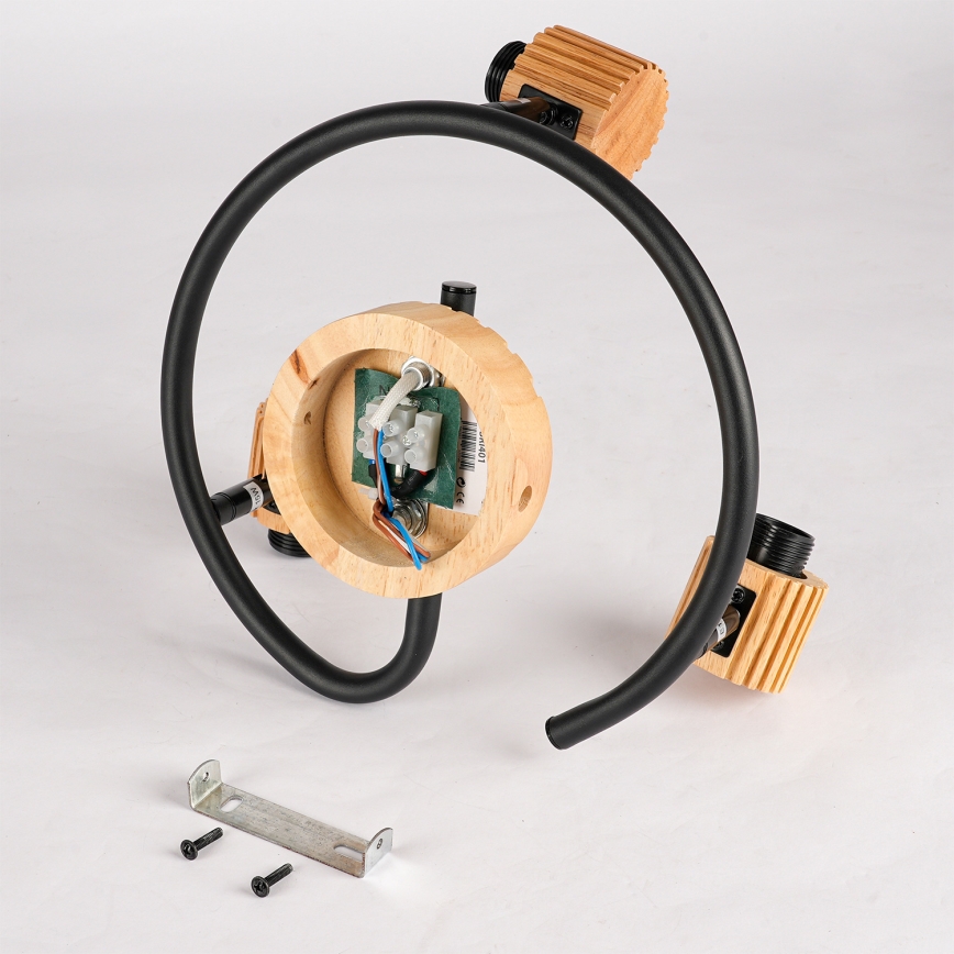 Brilagi - HYGGE spotlámpa 3xE14/15W/230V fa/füstszínű