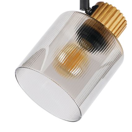 Brilagi - HYGGE spotlámpa 4xE14/15W/230V fa/füstszínű