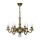 Brilagi - IMPERO láncos csillár 6xE14/60W/230V, sárgaréz