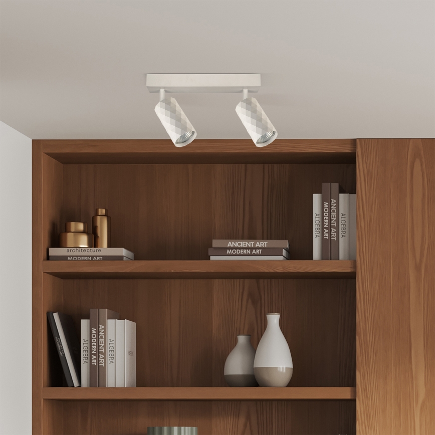 Brilagi - Irányítható spotlámpa SELE DIAMANT 2xGU10/30W/230V fehér