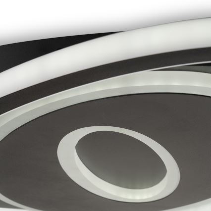 Brilagi - LED dimmelhető mennyezeti lámpa IRIS LED/78W/230V 3000-6000K 37x49 cm fekete + távirányító