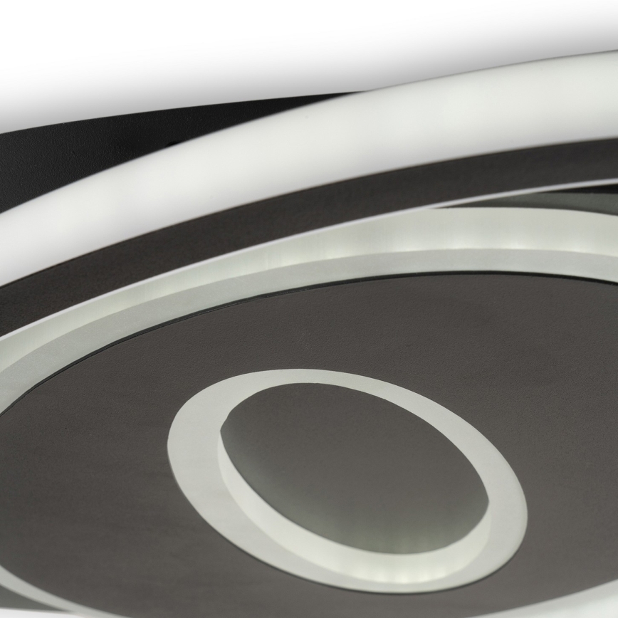 Brilagi - LED dimmelhető mennyezeti lámpa IRIS LED/78W/230V 3000-6000K 37x49 cm fekete + távirányító