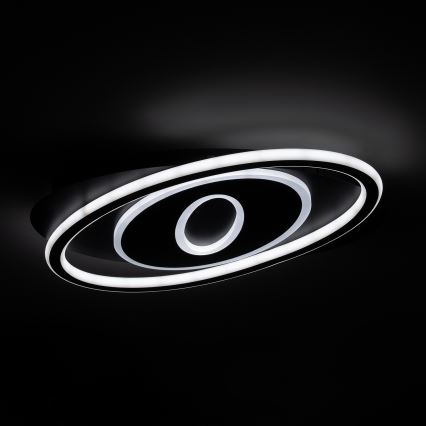 Brilagi - LED dimmelhető mennyezeti lámpa IRIS LED/78W/230V 3000-6000K 37x49 cm fekete + távirányító