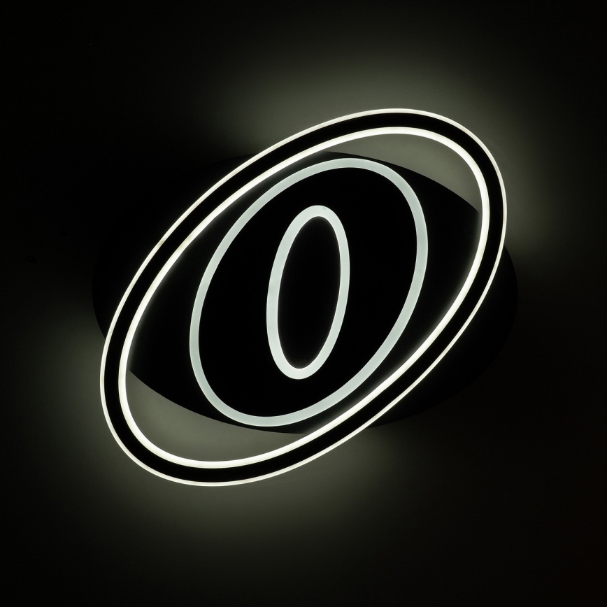 Brilagi - LED dimmelhető mennyezeti lámpa IRIS LED/78W/230V 3000-6000K 37x49 cm fekete + távirányító