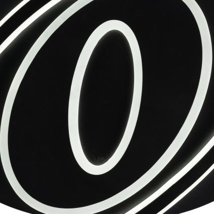 Brilagi - LED dimmelhető mennyezeti lámpa IRIS LED/78W/230V 3000-6000K 37x49 cm fekete + távirányító