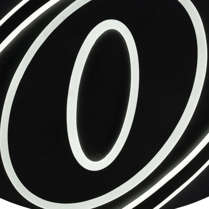 Brilagi - LED dimmelhető mennyezeti lámpa IRIS LED/78W/230V 3000-6000K 37x49 cm fekete + távirányító