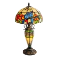 Brilagi - JUNGLE Tiffany stílusú ólomüveg asztali lámpa 1xE27/60W/230V + 1xE14/40W