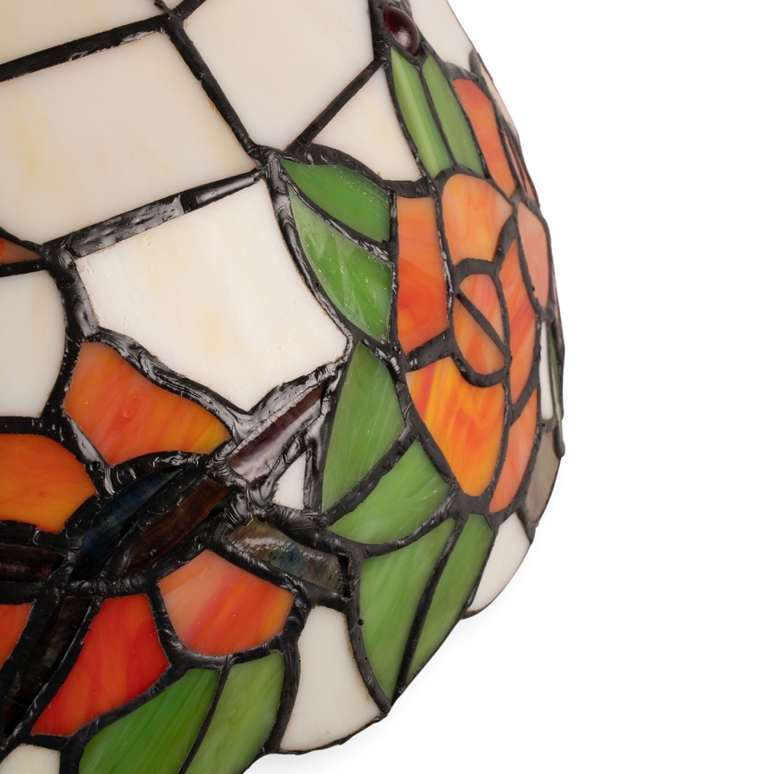 Brilagi - JUNGLE Tiffany stílusú ólomüveg asztali lámpa 1xE27/60W/230V + 1xE14/40W