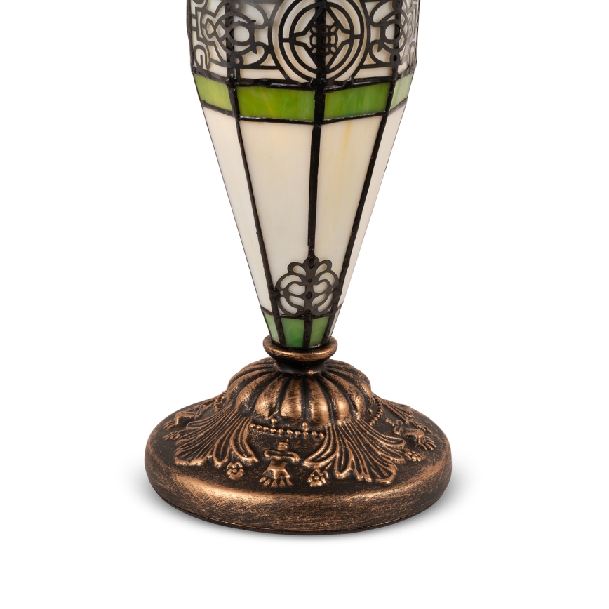 Brilagi - JUNGLE Tiffany stílusú ólomüveg asztali lámpa 1xE27/60W/230V + 1xE14/40W