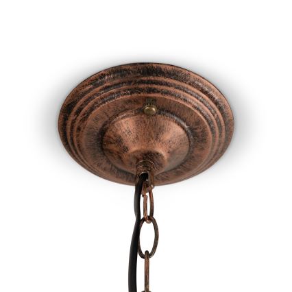 Brilagi - JUNGLE Tiffany-stílusú vitrázs csillár láncon 1xE27/60W/230V Ø 40 cm