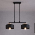 Brilagi - Kábelen függő csillár 2xE27/60W/230V fekete/arany