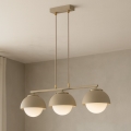 BRILAGI - Kábelen függő csillár COSMO 3xE27/60W/230V bézs/arany