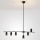 Brilagi - Kábeles CRANE függeszték 6xGU10/30W/230V fekete