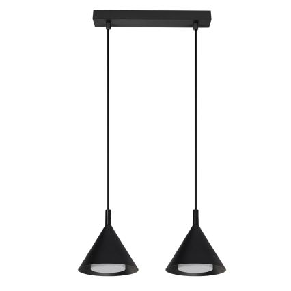 Brilagi - Kábeles csillár CONE DOUBLE 2xGX53/15W/230V fekete