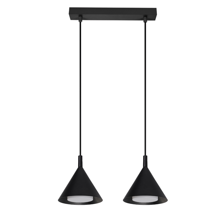 Brilagi - Kábeles csillár CONE DOUBLE 2xGX53/15W/230V fekete