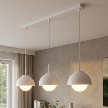 BRILAGI - Kábeles csillár COSMO 3xE27/60W/230V fehér/arany