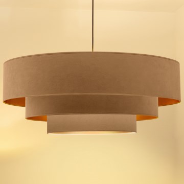 Brilagi - kábeles csillár LUNETA 3xE27/60W/230V átm. 80 cm bézs/arany