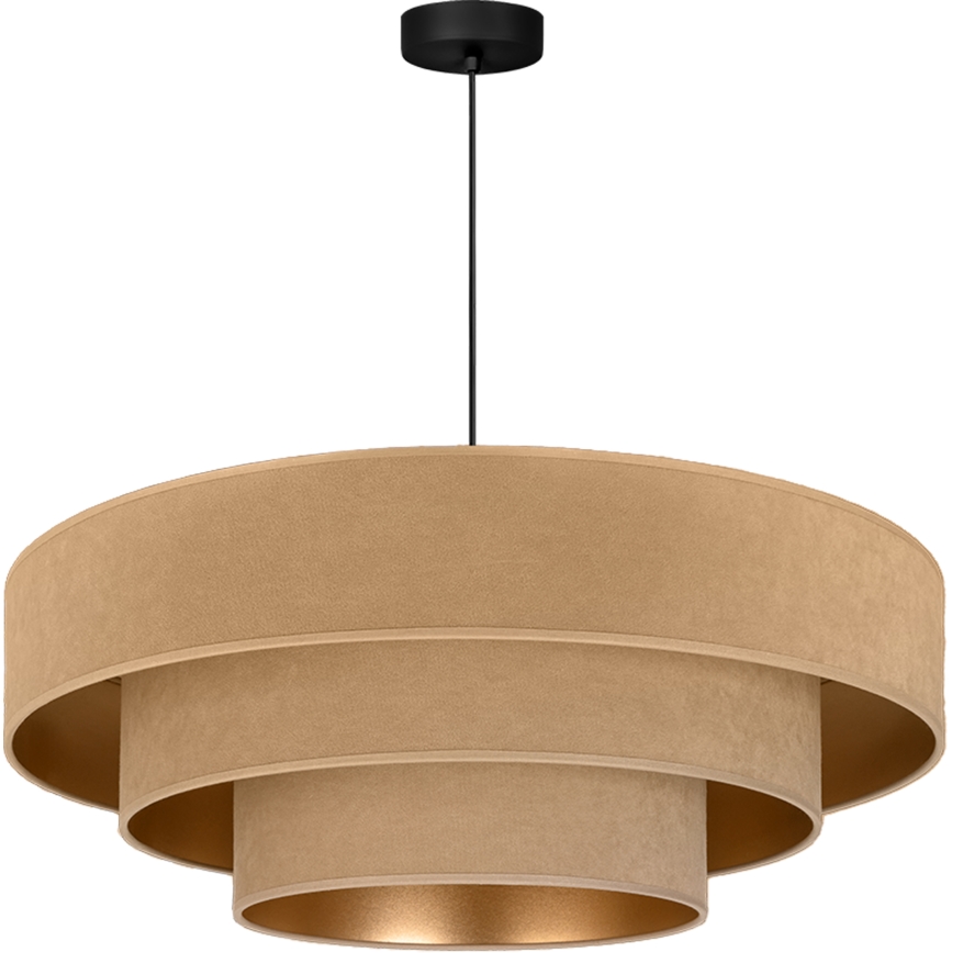 Brilagi - kábeles csillár LUNETA 3xE27/60W/230V átm. 80 cm bézs/arany