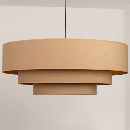 Brilagi - kábeles csillár LUNETA 3xE27/60W/230V átm. 80 cm bézs/arany