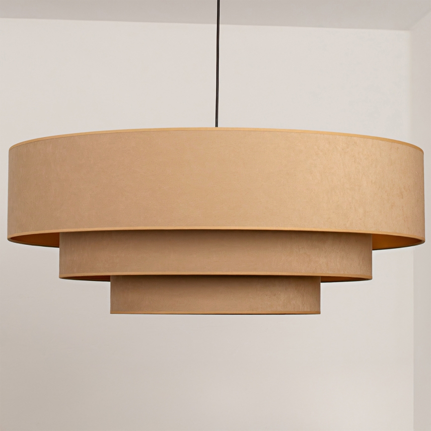Brilagi - kábeles csillár LUNETA 3xE27/60W/230V átm. 80 cm bézs/arany