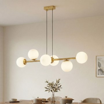 Brilagi - Kábeles csillár MALONY 6xE14/20W/230V arany
