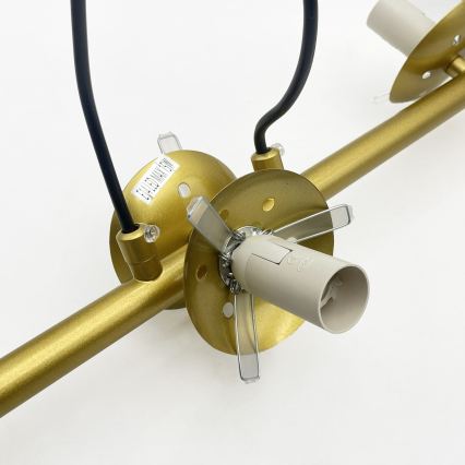 Brilagi - Kábeles csillár MALONY 6xE14/20W/230V arany