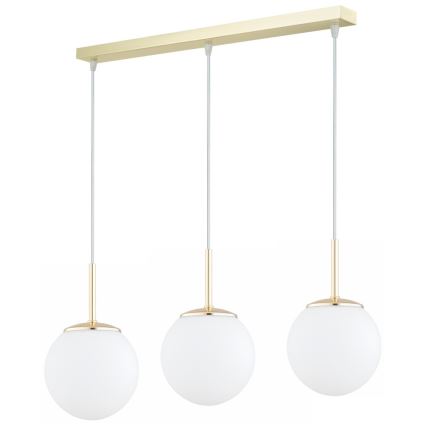 Brilagi - Kábeles csillár MILO 3xE27/60W/230V arany