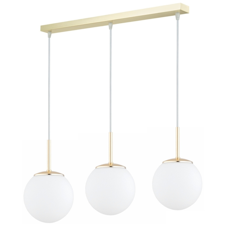 Brilagi - Kábeles csillár MILO 3xE27/60W/230V arany