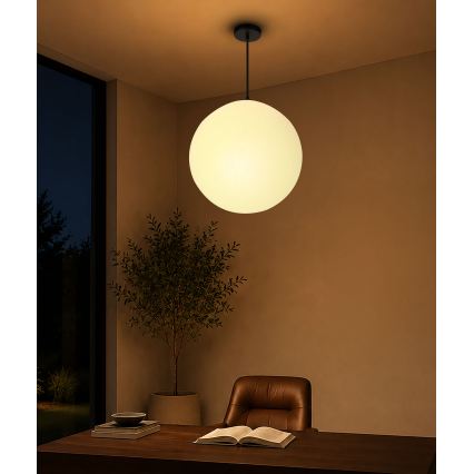 BRILAGI - Kábeles csillár POLOS 1xE27/40W/230V átmérő 40 cm fekete