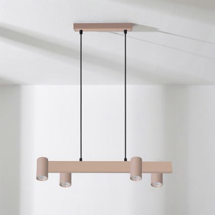 Brilagi - Kábeles csillár SELE 4xGU10/30W/230V bézs