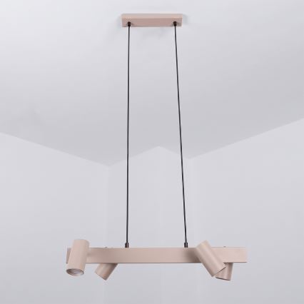 Brilagi - Kábeles csillár SELE 4xGU10/30W/230V bézs
