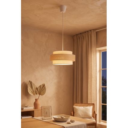 Brilagi - Kábeles csillár SPACE 1xE27/60W/230V Ø 40 cm bézs/krém