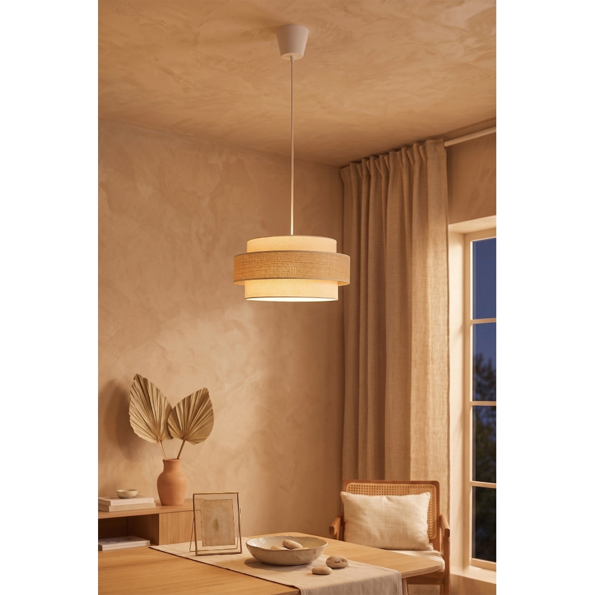 Brilagi - Kábeles csillár SPACE 1xE27/60W/230V Ø 40 cm bézs/krém