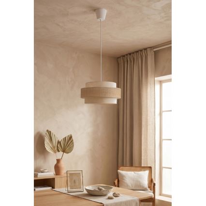 Brilagi - Kábeles csillár SPACE 1xE27/60W/230V Ø 40 cm bézs/krém