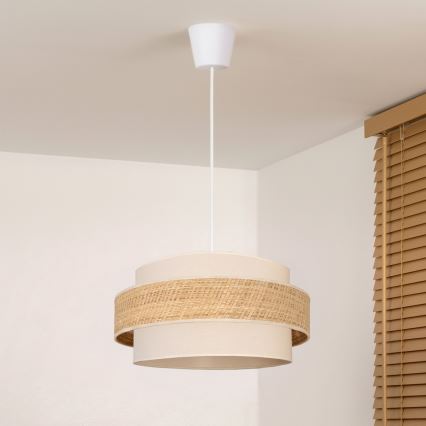 Brilagi - Kábeles csillár SPACE 1xE27/60W/230V Ø 40 cm bézs/krém