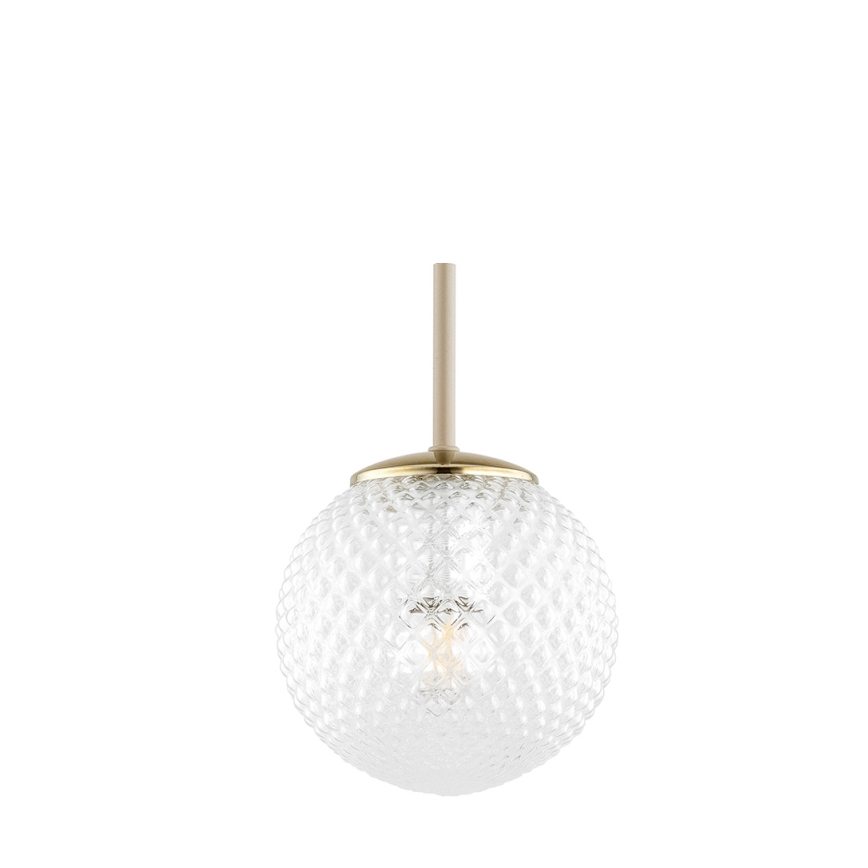 Brilagi - Kábeles csillár STELLA 1xE27/60W/230V Ø 15 cm bézs/arany