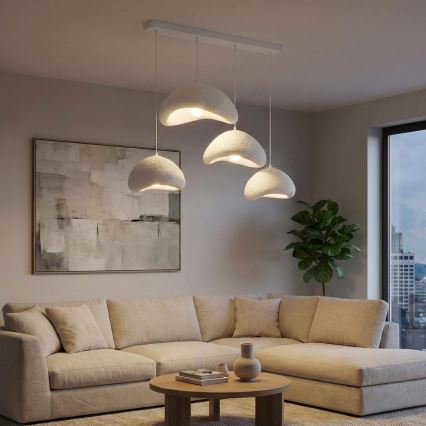 Brilagi - Kábeles csillár WABI SABI 4xE27/40W/230V fehér