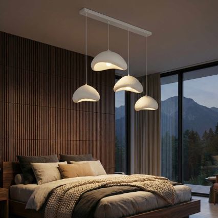 Brilagi - Kábeles csillár WABI SABI 4xE27/40W/230V fehér