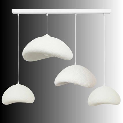 Brilagi - Kábeles csillár WABI SABI 4xE27/40W/230V fehér